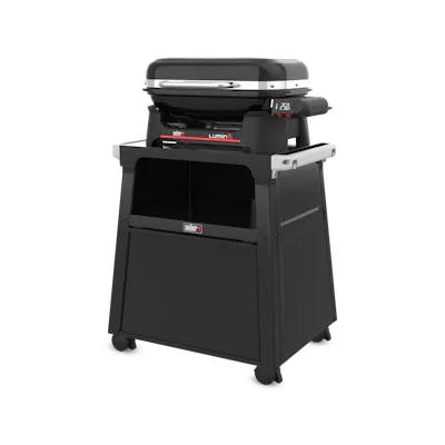 Barbecue &eacute;lectrique d&rsquo;ext&eacute;rieur connect&eacute; Lumin&reg; avec chariot Premium-view 1