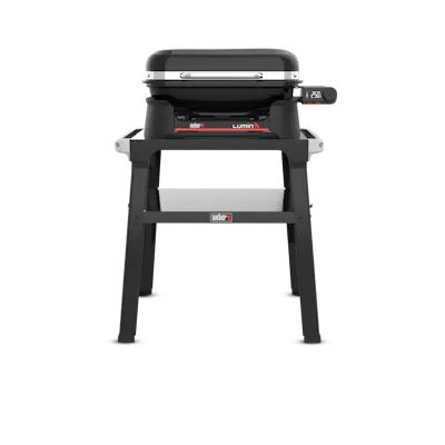 Barbecue &eacute;lectrique d&rsquo;ext&eacute;rieur connect&eacute; Lumin&reg; avec support-view 2