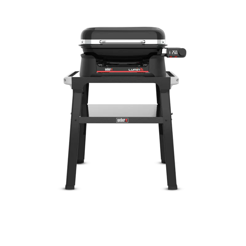 Barbecue &eacute;lectrique d&rsquo;ext&eacute;rieur connect&eacute; Lumin&reg; avec support image number 0