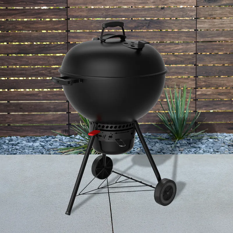 22&rdquo; Original Kettle&reg; Premium Stealth&reg; Edition Charcoal Grill image number 4