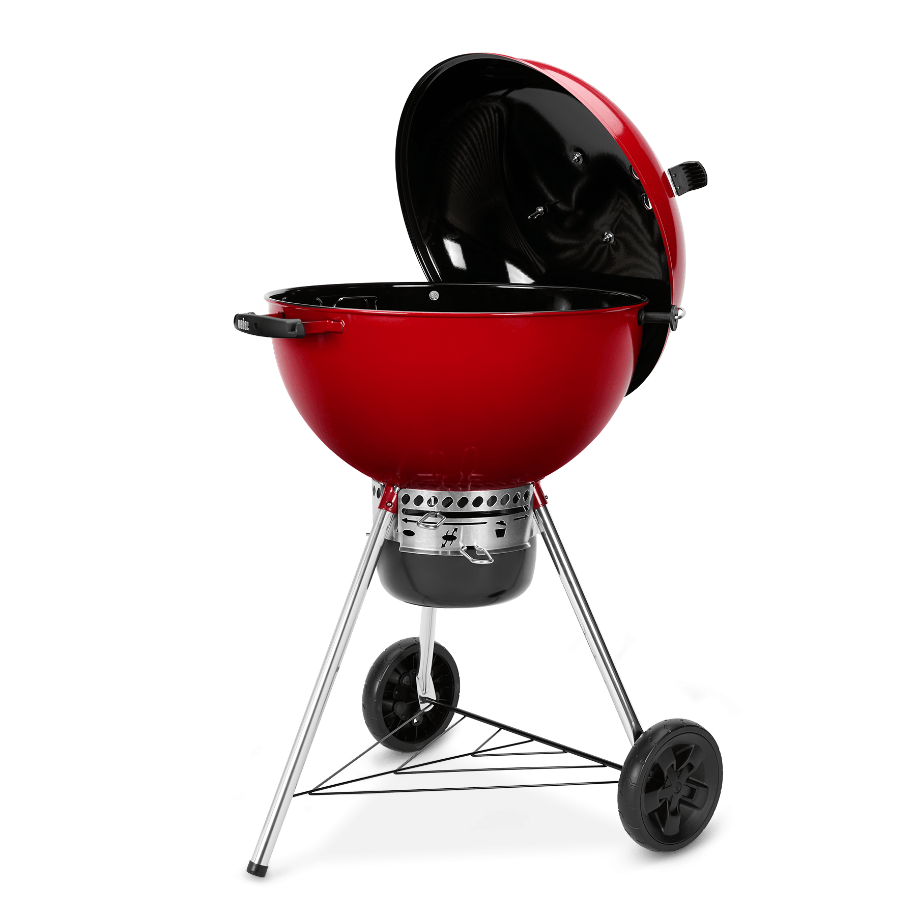 red charcoal grill