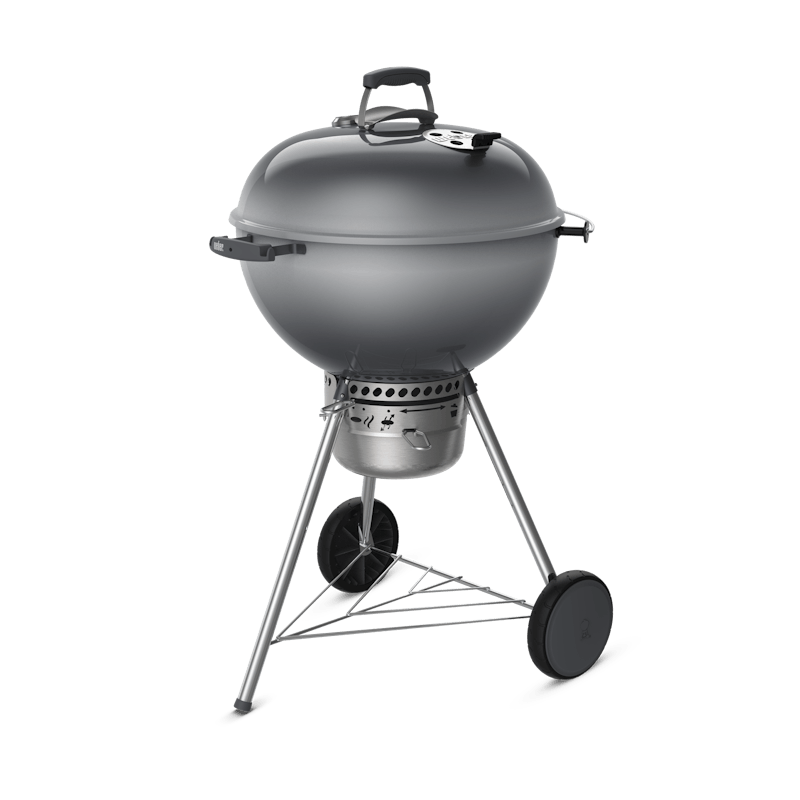 Fog gray charcoal grill with gray trim finishes. image number 1
