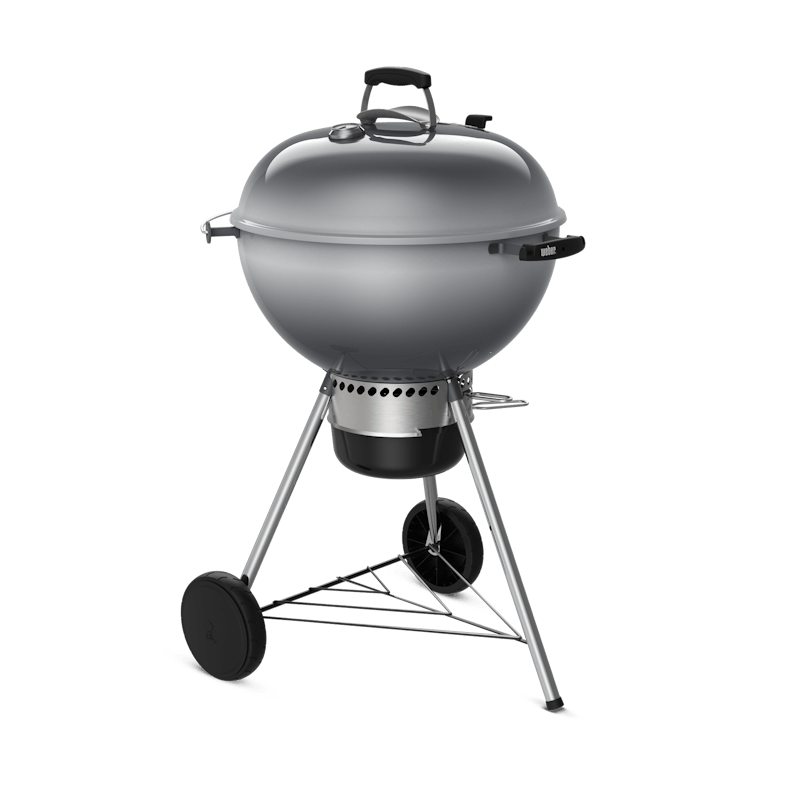 Fog gray charcoal grill with black trim finishes. image number 1