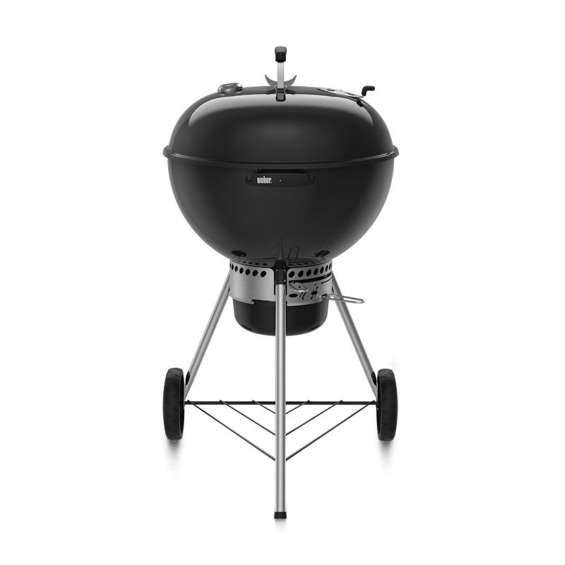 Black charcoal grill with black trim finishes. image number 0
