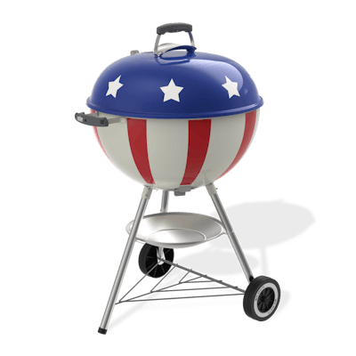 Weber 22” Star-Spangled Kettle-view 1