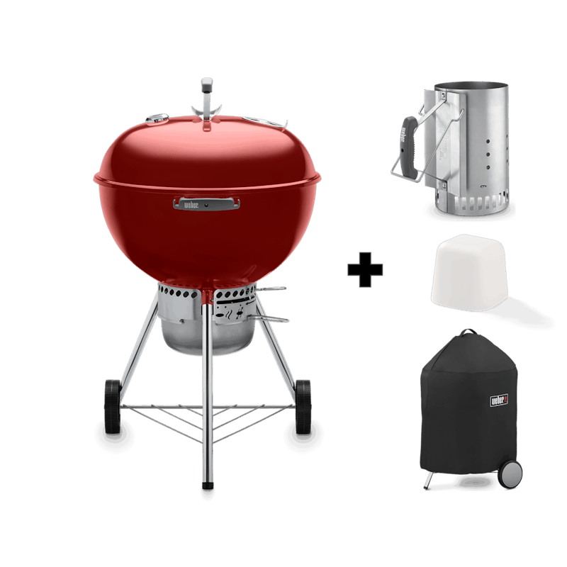 Parrilla a carbón Original Kettle Premium 22" + Cubos + Encendedor + Funda image number 0