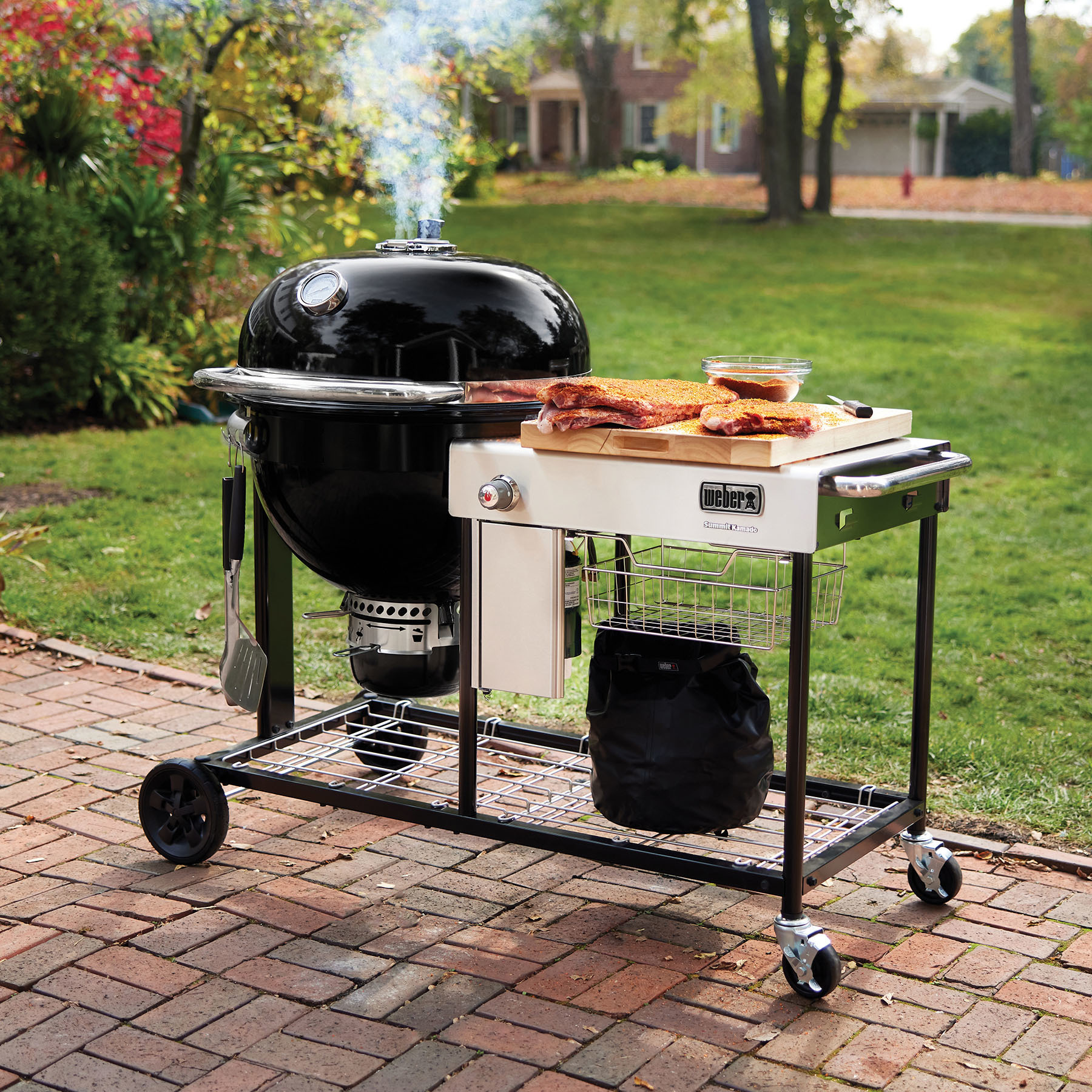 Weber grill and outlet smoker