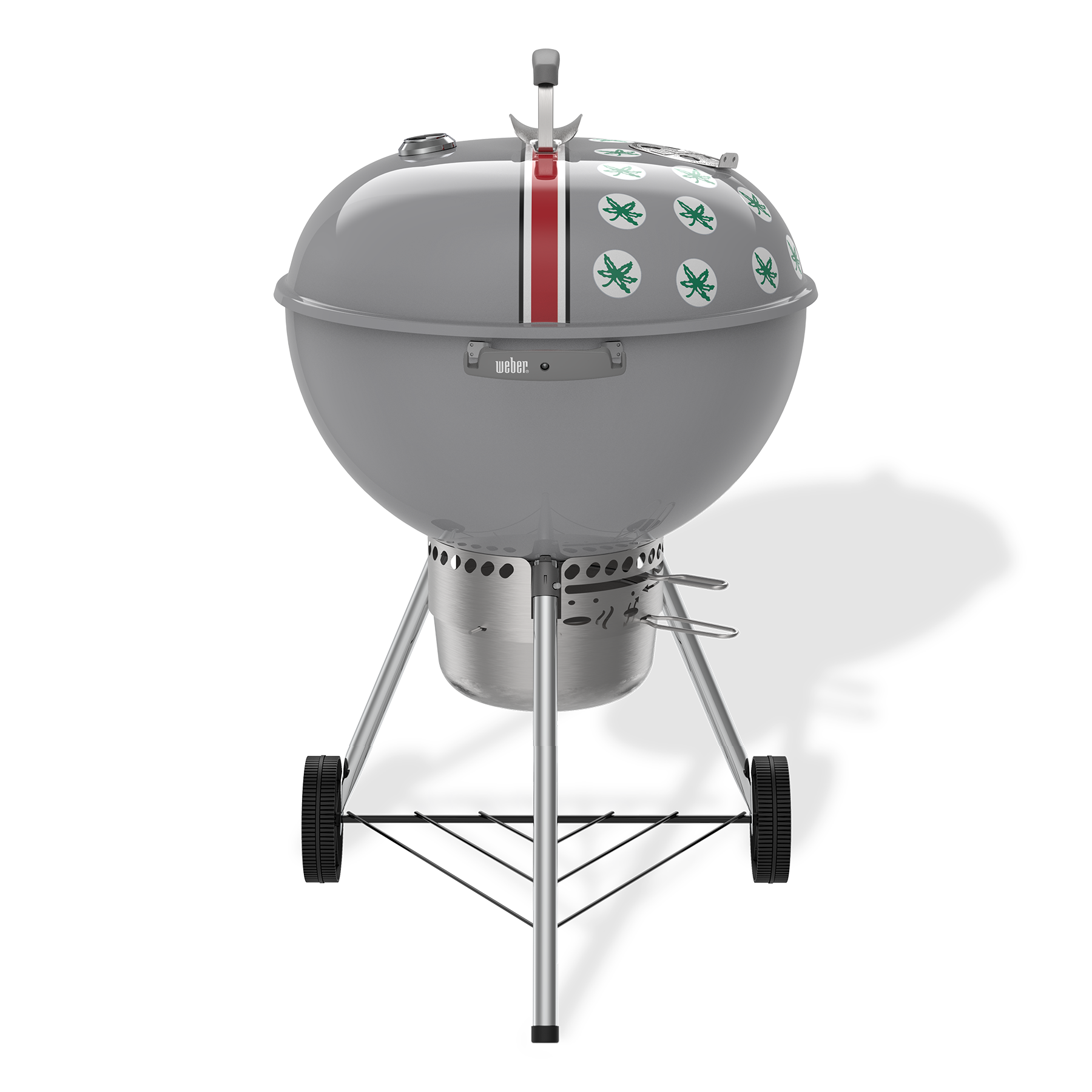 Weber Grills The Ohio State University Original Kettle Premium Charcoal Grill | Osu-Gray | Size 22"