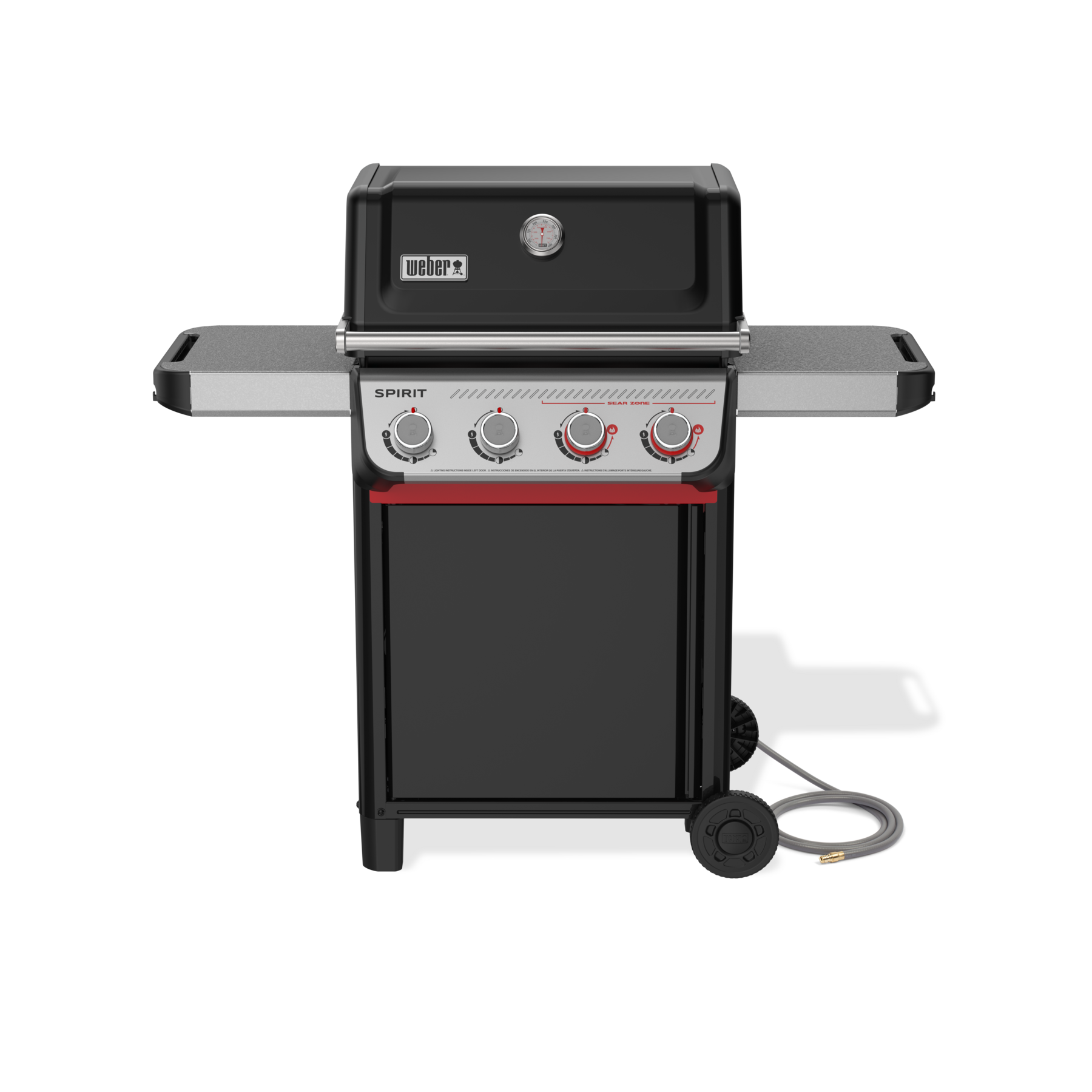 Weber Grills Spirit E-425 Gas Grill Natural Gas | Black | Side Tables