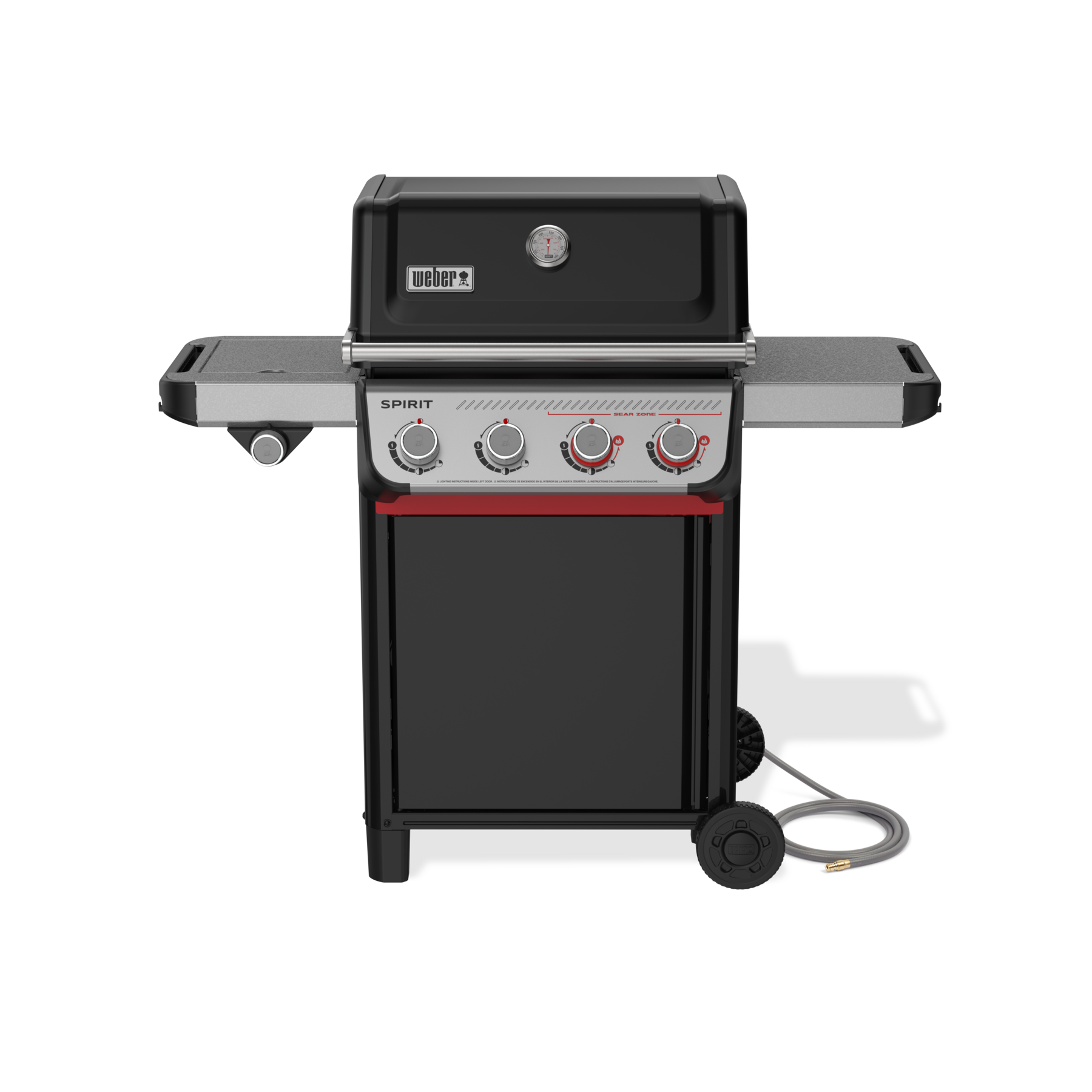 Weber Grills Spirit E-435 Gas Grill Natural Gas | Black | Side Tables
