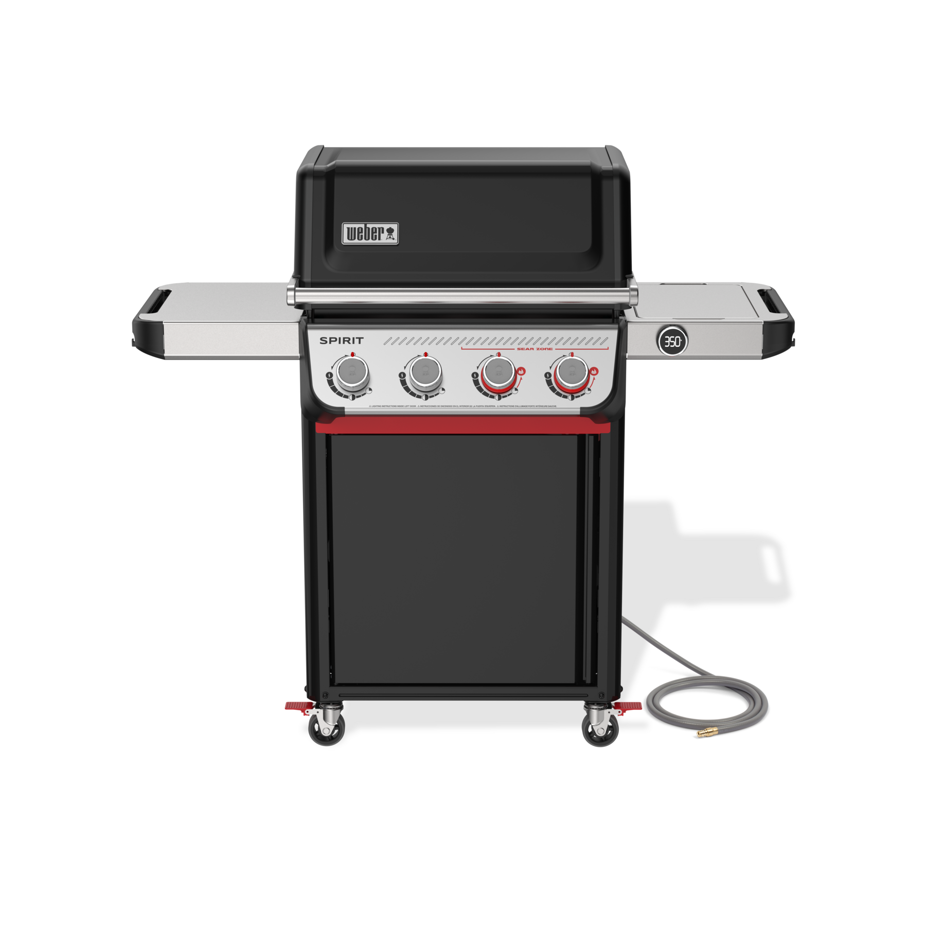 Weber Grills Spirit EP-425 Gas Grill Natural Gas | Black | Side Tables