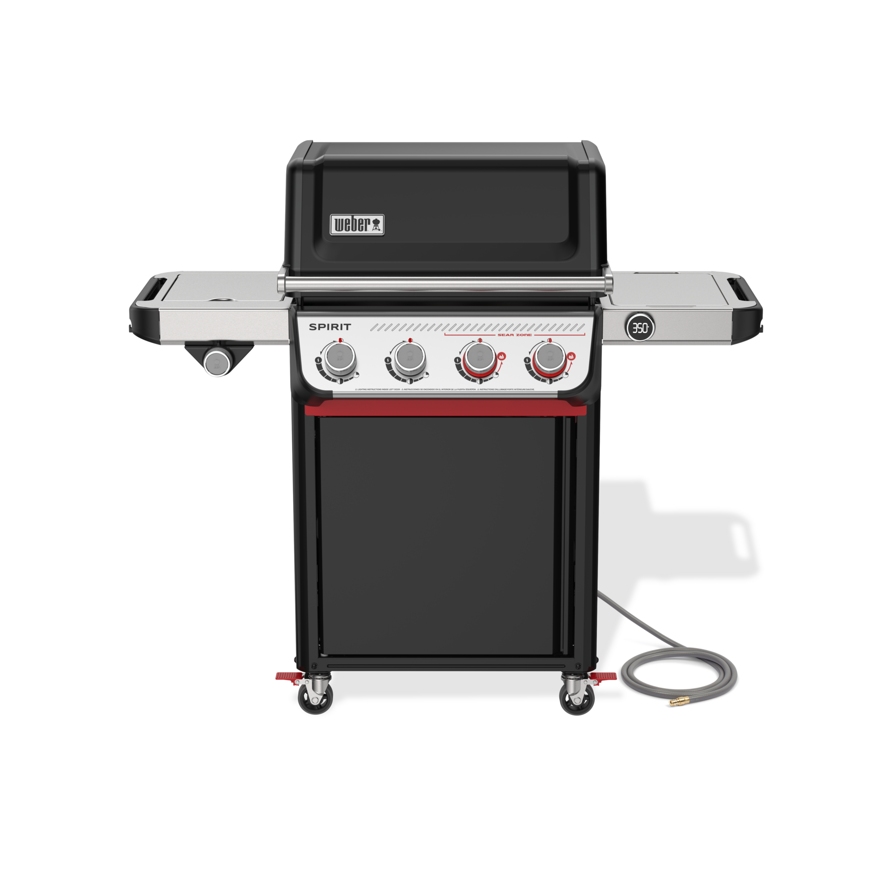 Weber Grills Spirit EP-435 Gas Grill Natural Gas | Black | Side Tables