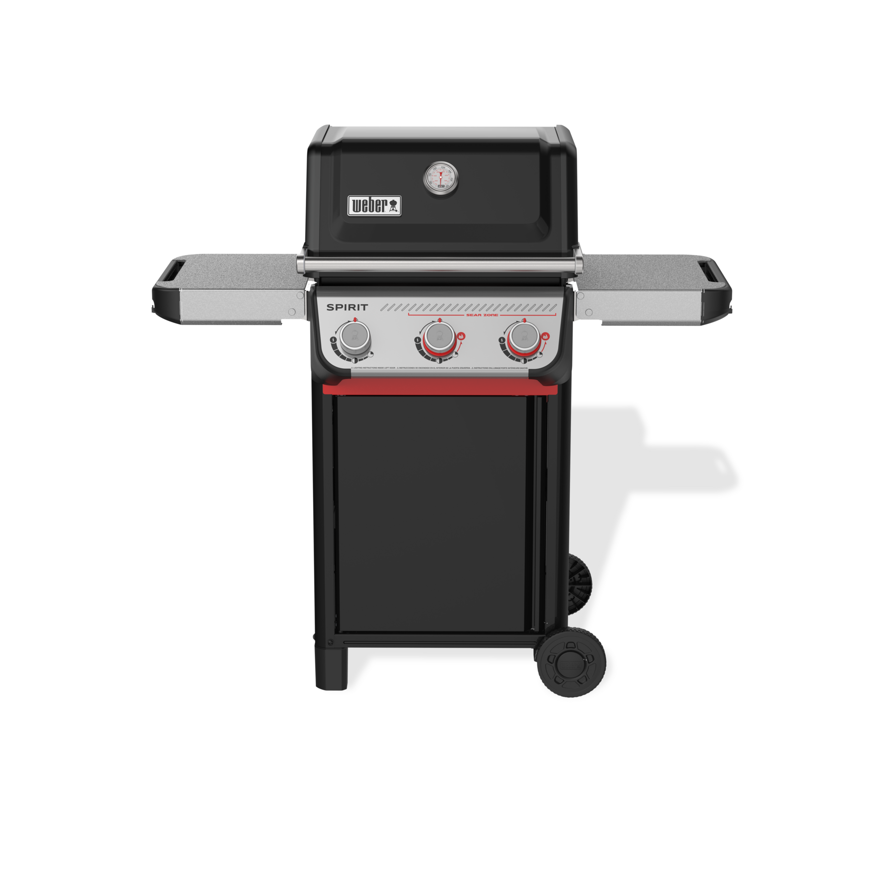 Weber Grills Spirit E-325 Gas Grill (Liquid Propane) | Black | Side Tables