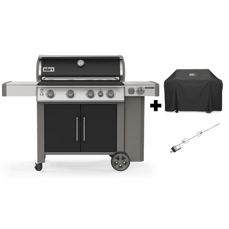 Parrilla a gas Genesis®️ II E-435 GBS + Funda + Rosticero