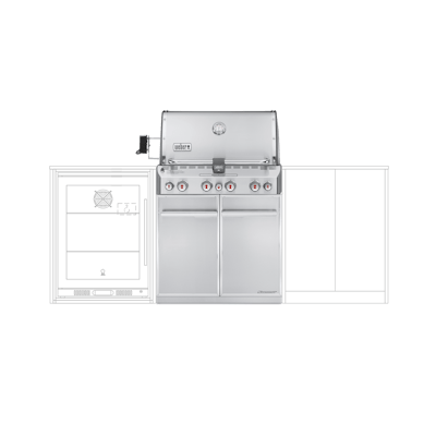 Summit® S-460 Built-In Gas Barbecue (Natural Gas)-view 1