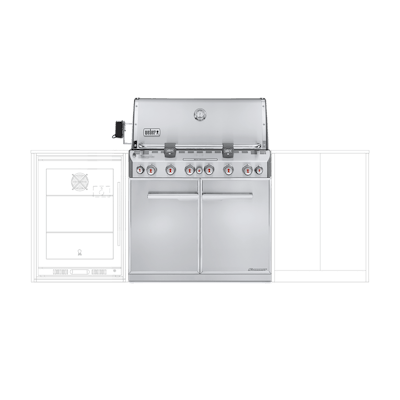 Summit® S-660 Built-In Gas Barbecue (LPG)-view 1