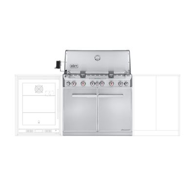 Summit® S-660 Built-In Gas Barbecue (Natural Gas)-view 1