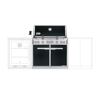 Summit® E-660 Built-In Gas Barbecue (Natural Gas)-view 1