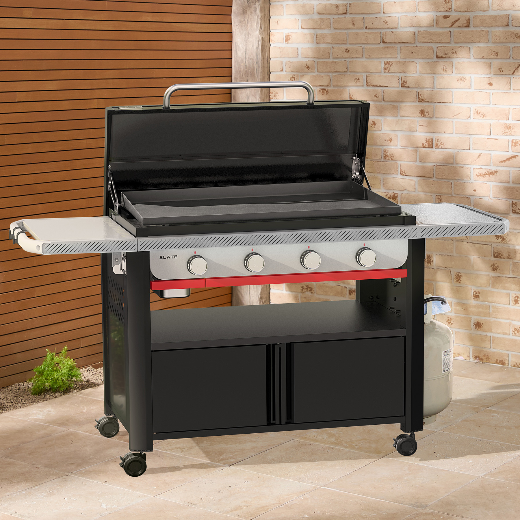Slate® 36” Rust-Resistant Griddle with Closed Cabinet | Weber US