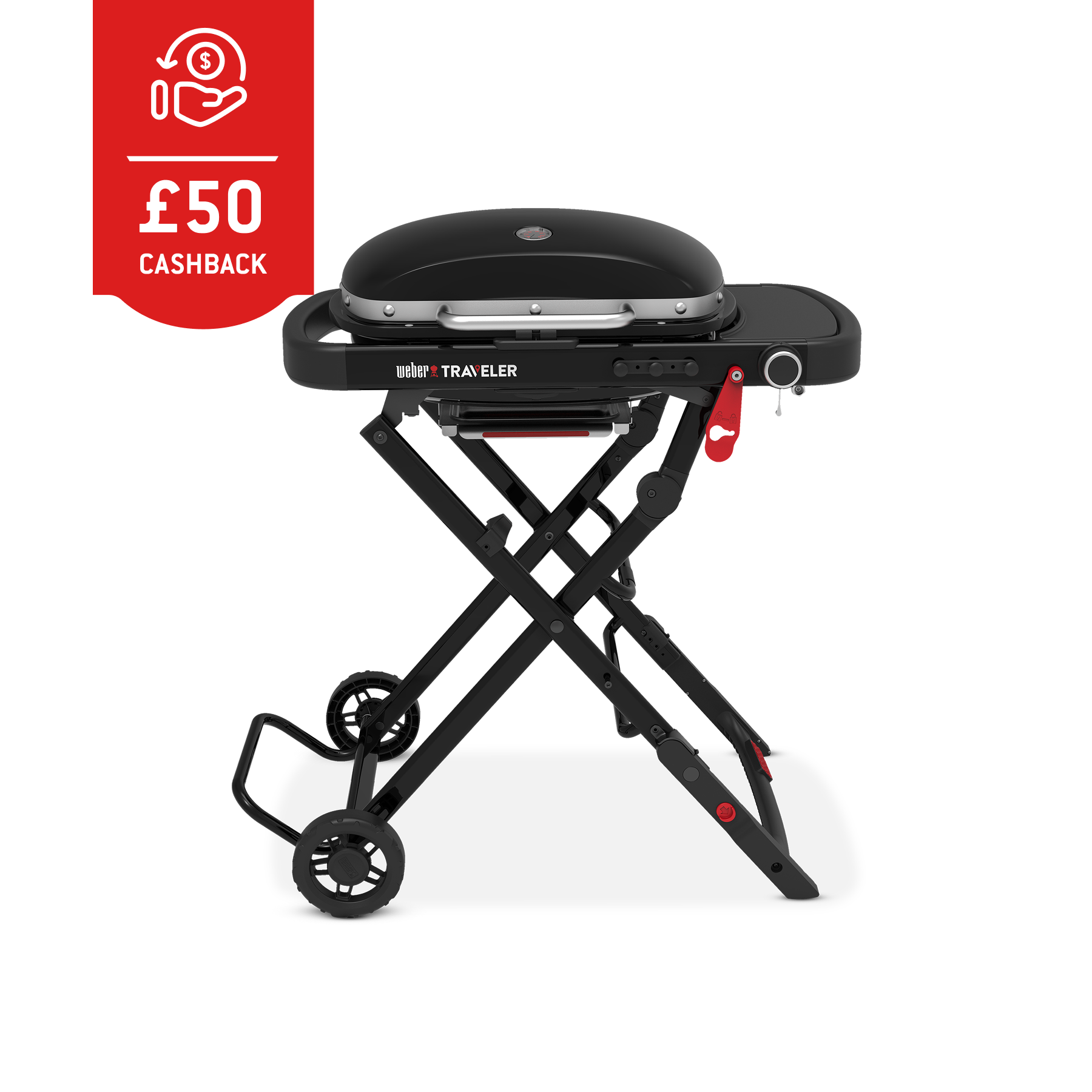 Weber Traveler® Compact Gas Barbecue-view 2