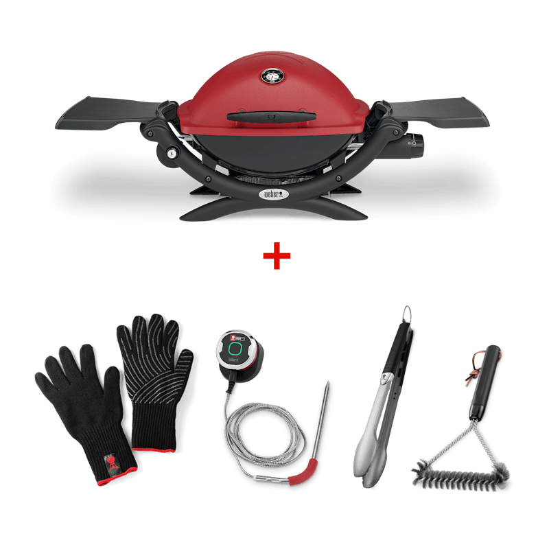 Q 1250 iGrill Elevated Set (Red) image number 0