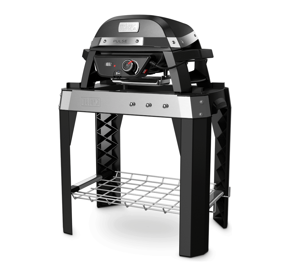 Pulse 1000 Elektrische barbecue met stand | Pulse serie Weber Pulse 1000 met stand ook bij BBQer.nl