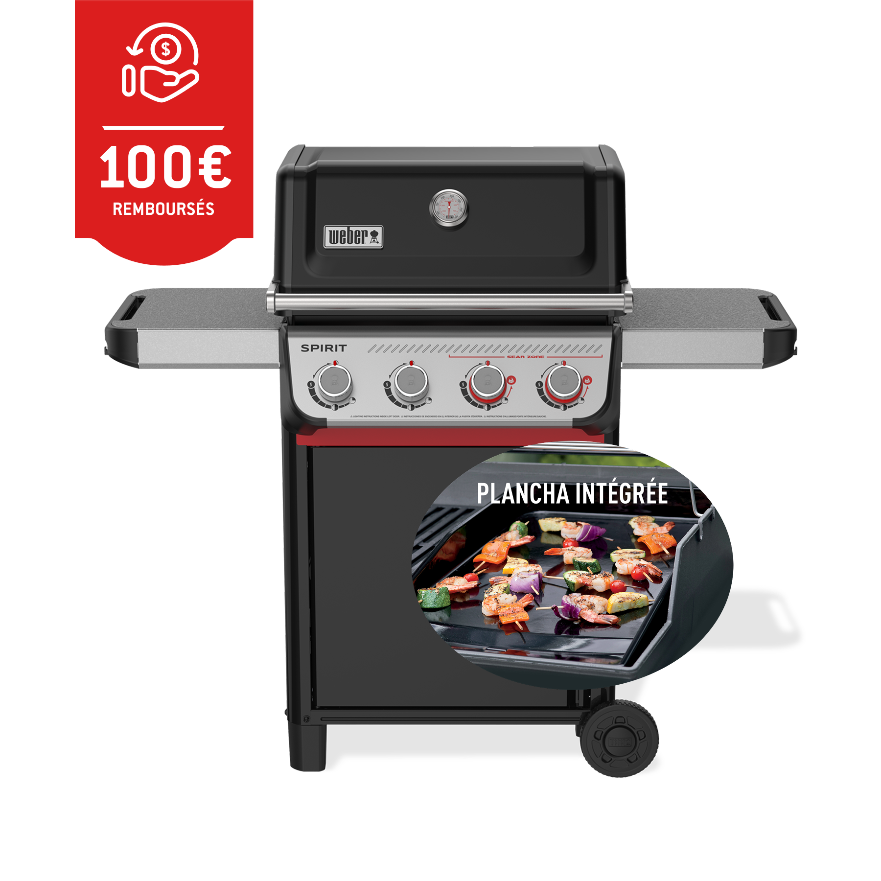 Barbecue &agrave; gaz Spirit&reg; E-425 avec plancha-view 2