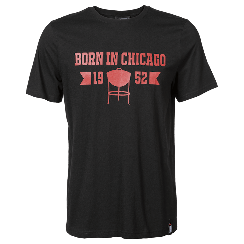 "Born in Chicago" T-Shirt Til Mænd - sort image number 0
