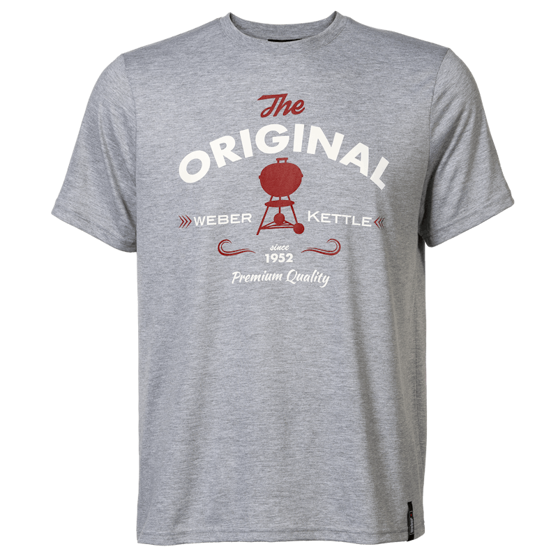 Camiseta de manga corta de caballero con leyenda “Original”, gris image number 0