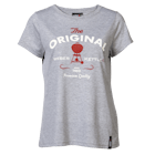 Camiseta de manga corta de señora con leyenda “Original”, gris image number 0
