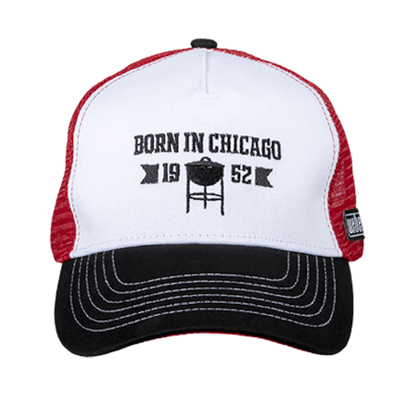 Weber Trucker Hat - "Born in Chicago" w/ Side Logo image number 0