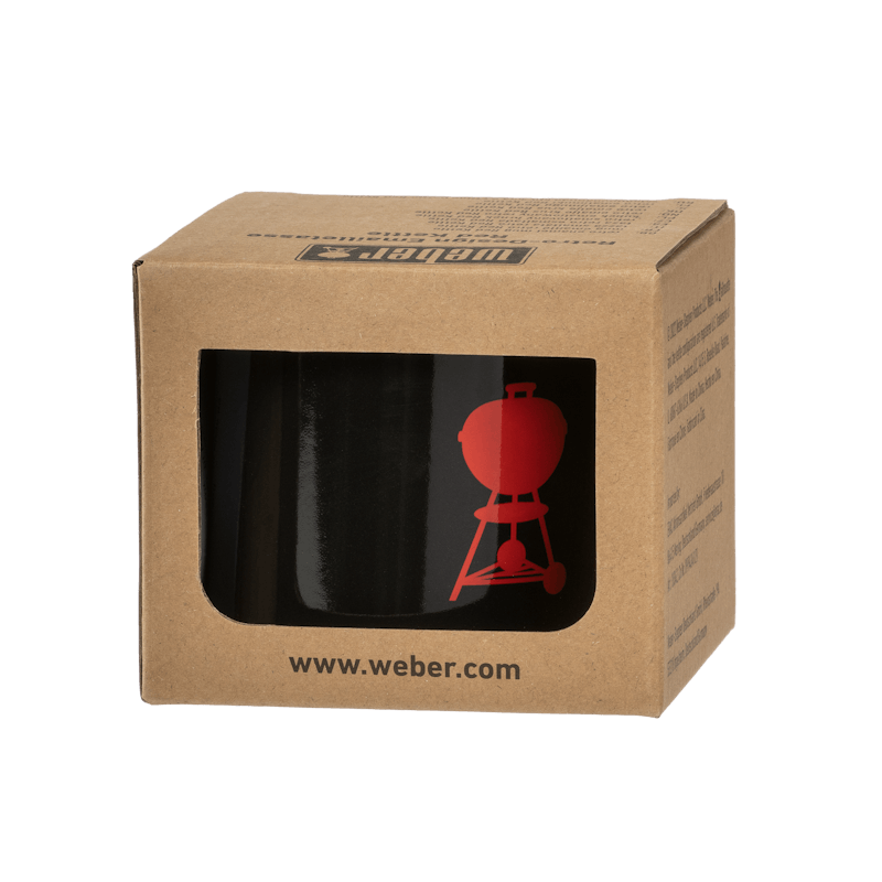 Weber "Red Kettle" vintage-emaljerad kopp image number 1