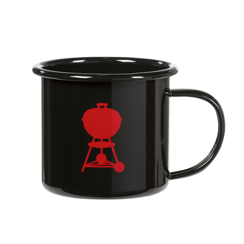 Weber Vintage Enamel Cup - Red Kettle image number 0
