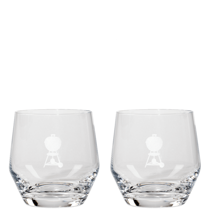 Weber-drinkglas set van 2 met onderzetters image number 0