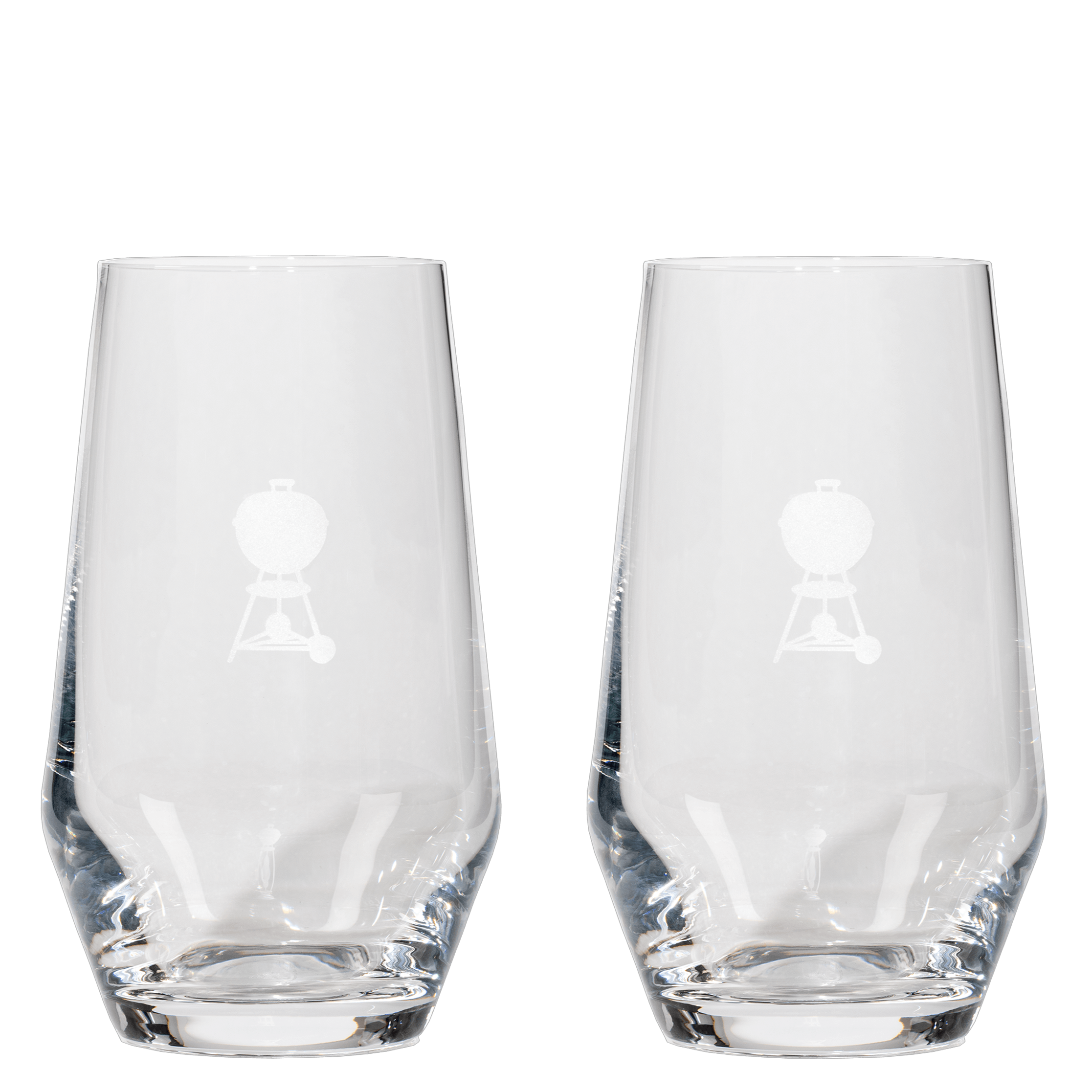 Weber Longdrinkglas 2er Set mit Untersetzer, 365 ml