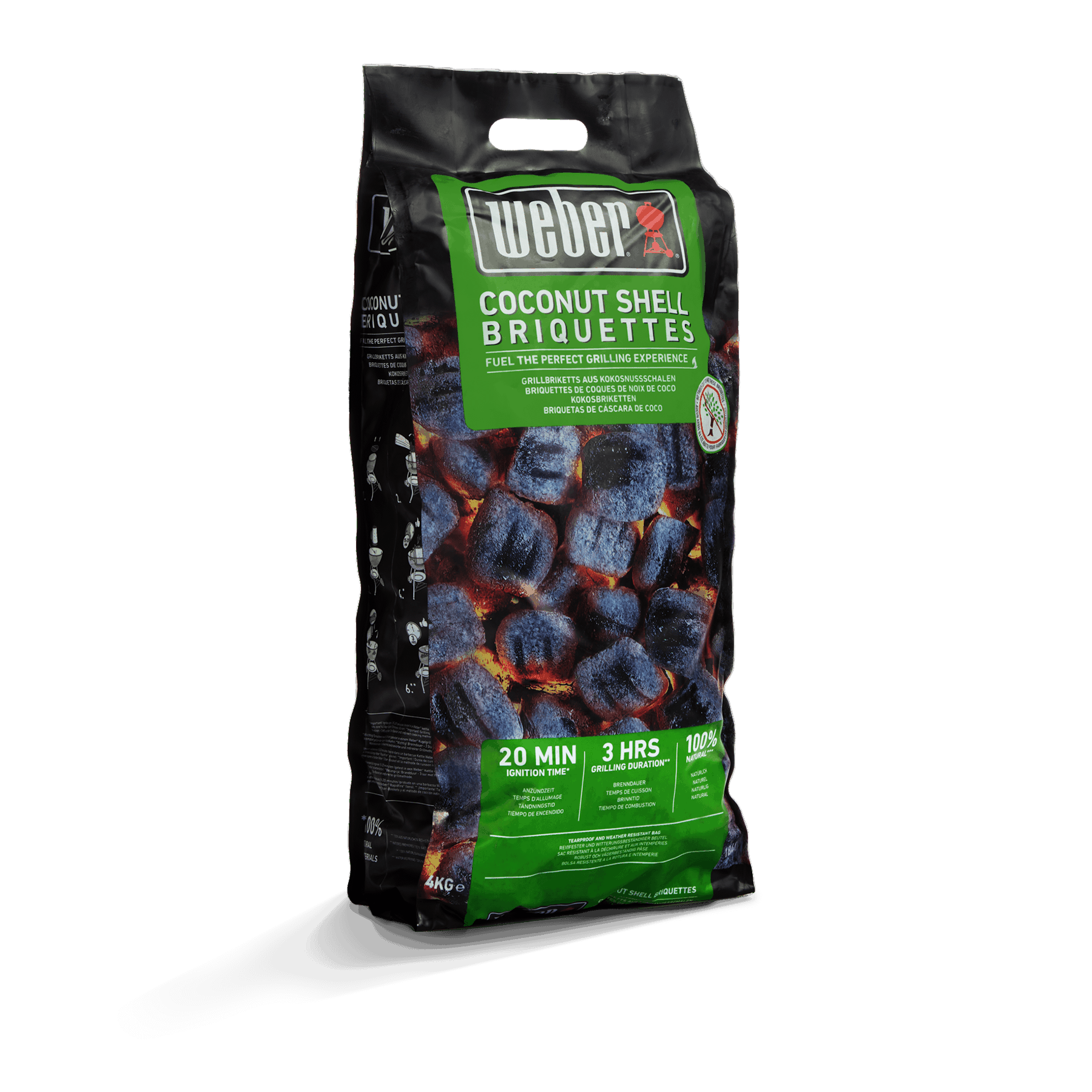 Coconut Shell Briquettes Charcoal Briquettes and Accessories er Grills UK