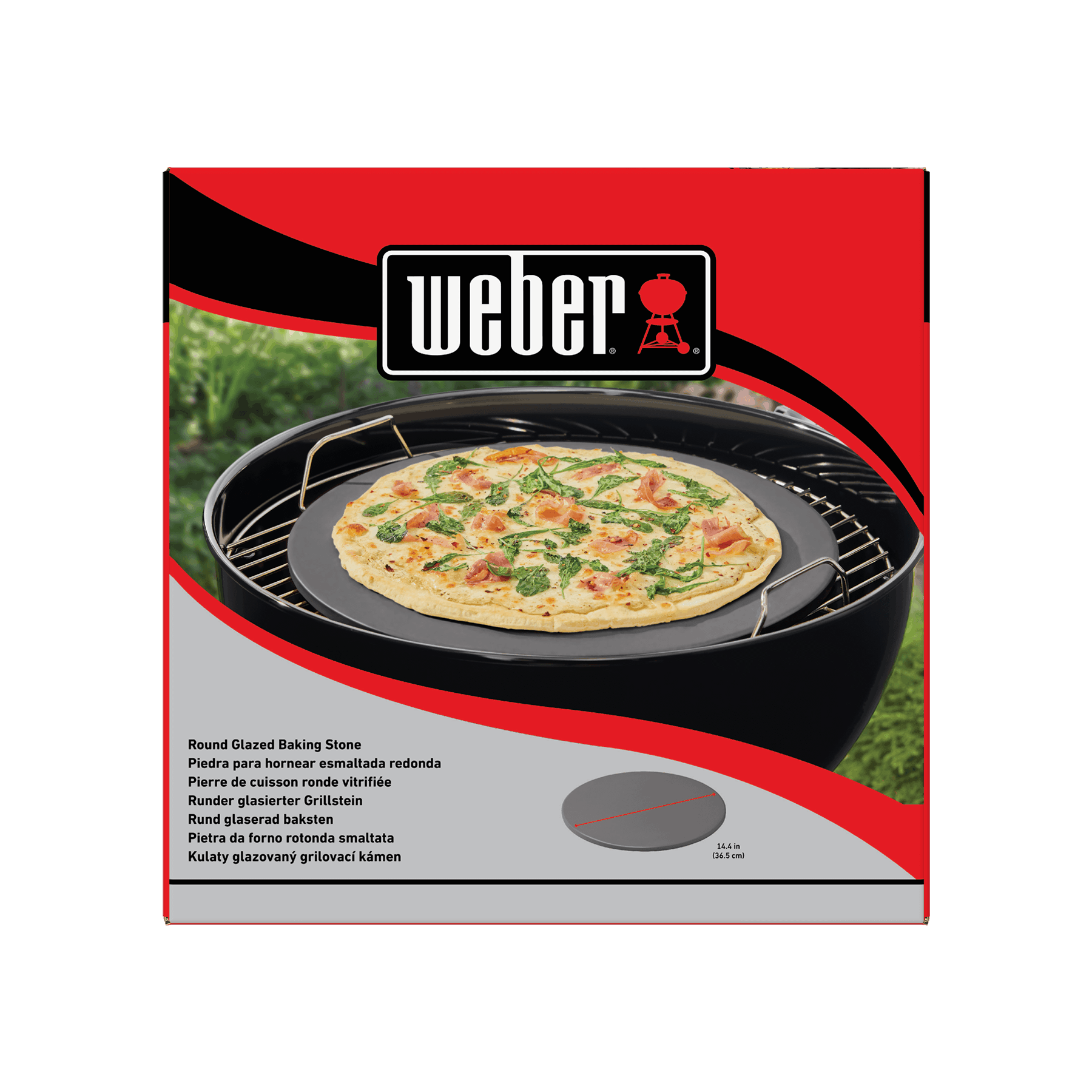 Round Glazed Baking Stone | Official Weber® Website - GB