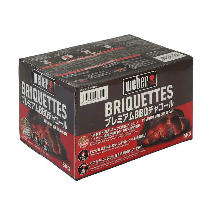 Weber Charcoal Briquettes 5kg Box Indonesia image number 0