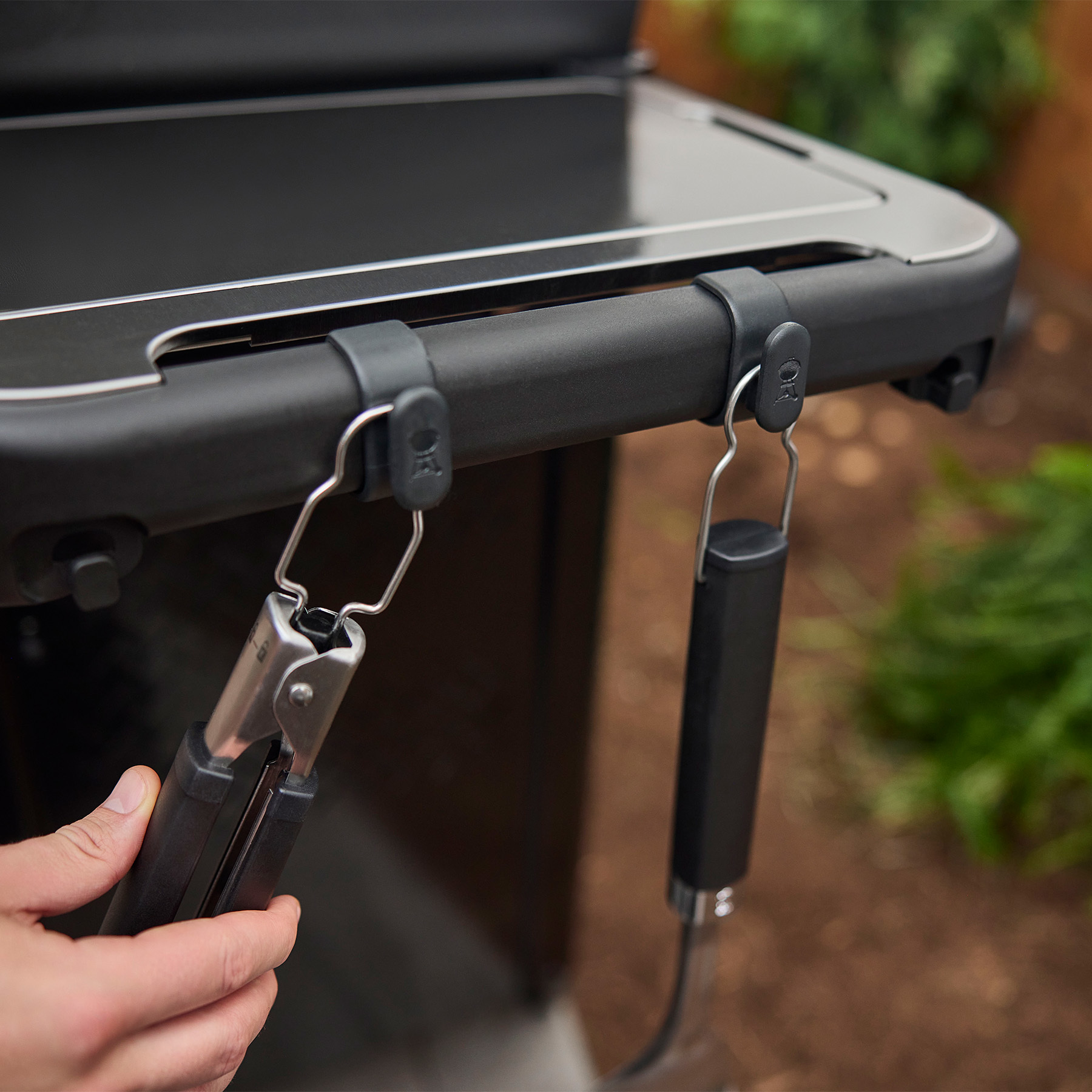 Weber Works™ Tool Hooks Set | Snap-On Grill Tool Storage | Weber US