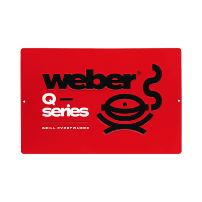 Limited Edition Weber Q Series Metal Sign-view 2