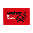 Fuldend indretningen af dit udendørs grillområde med dette Limited Edition Weber Q serie-metalskilt. image number 0