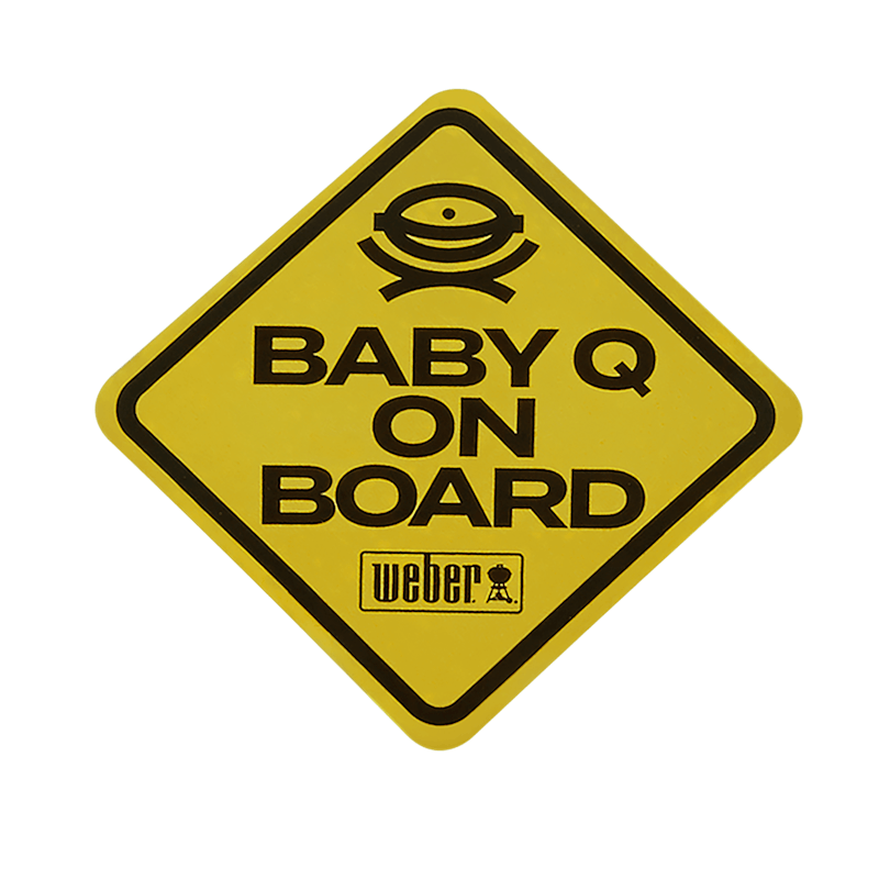 Limited Edition Weber "Baby Q on Board" Car Decal image number 0