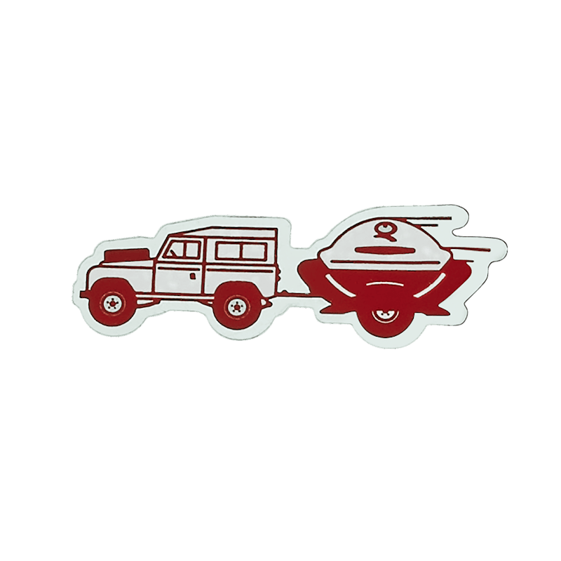 Limited Edition Weber Q Trailer Car Decal  image number 0