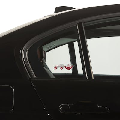 Limited Edition Weber Q Trailer Car Decal -view 1