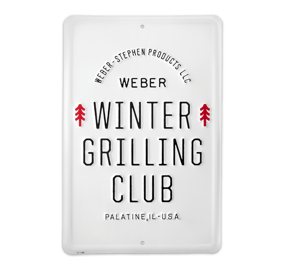  Metal Sign – Weber Winter View