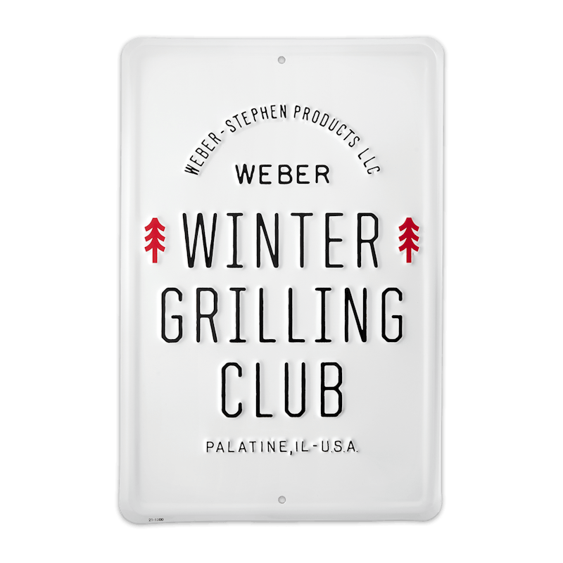 Limited Edition Weber® Winter Grilling Club Metal Sign image number 0