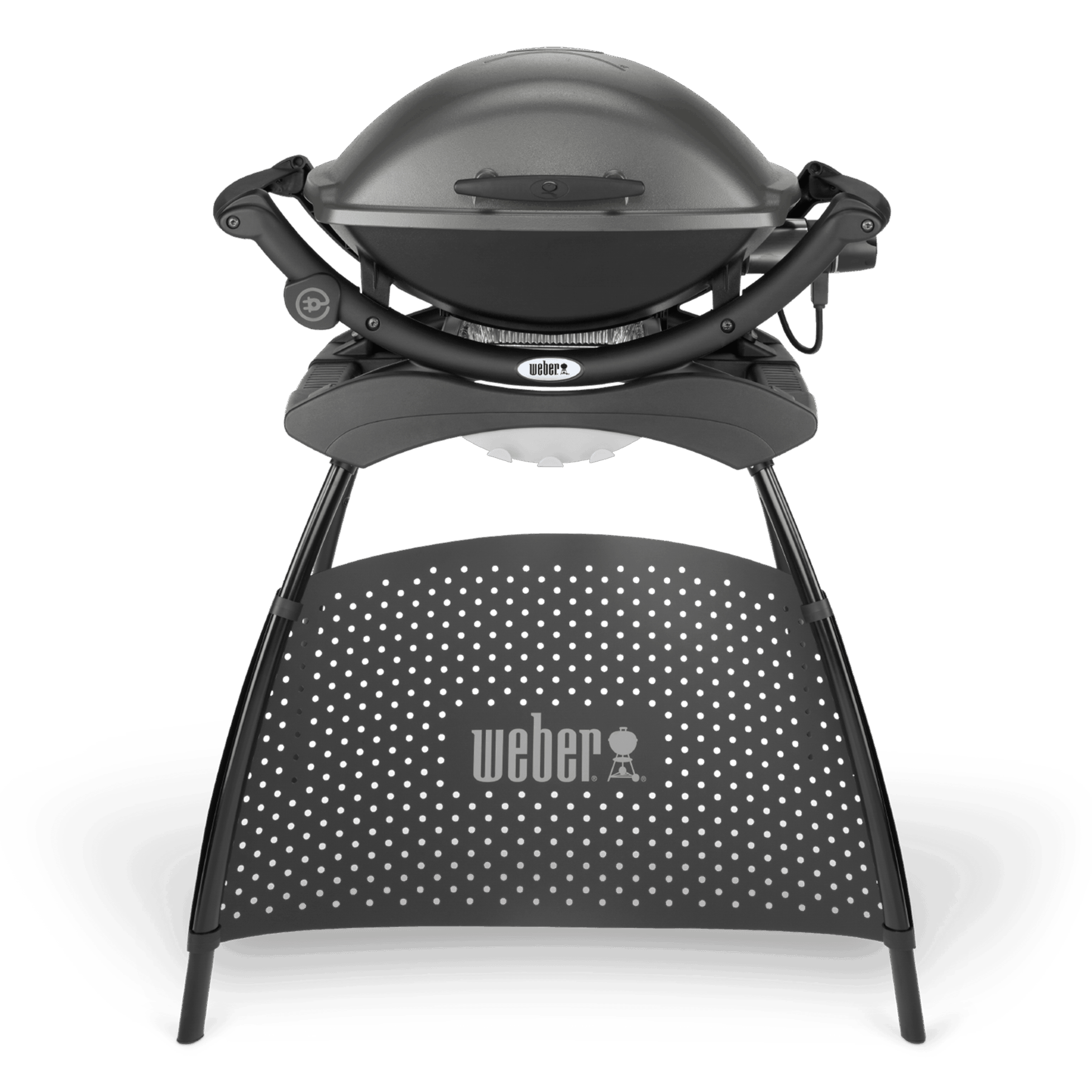 Weber Portable Electric Grill Q 2400 Table Top 1-Burner Removable Catch Pan 
