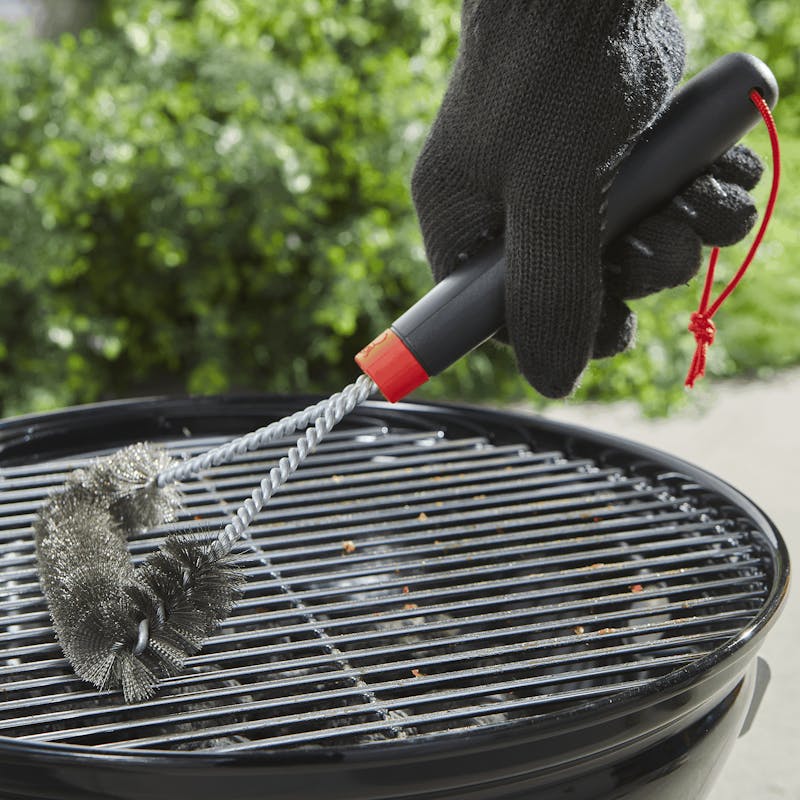 Grill Brush - 12” Three-Sided | Care | Grill Brushes | Weber Grills