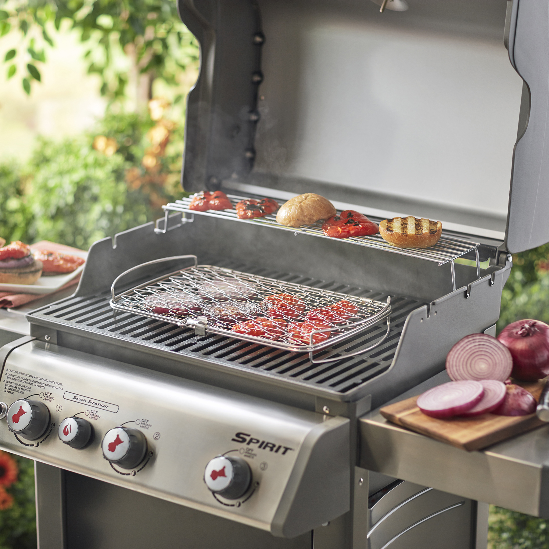 Large gas outlet barbecue