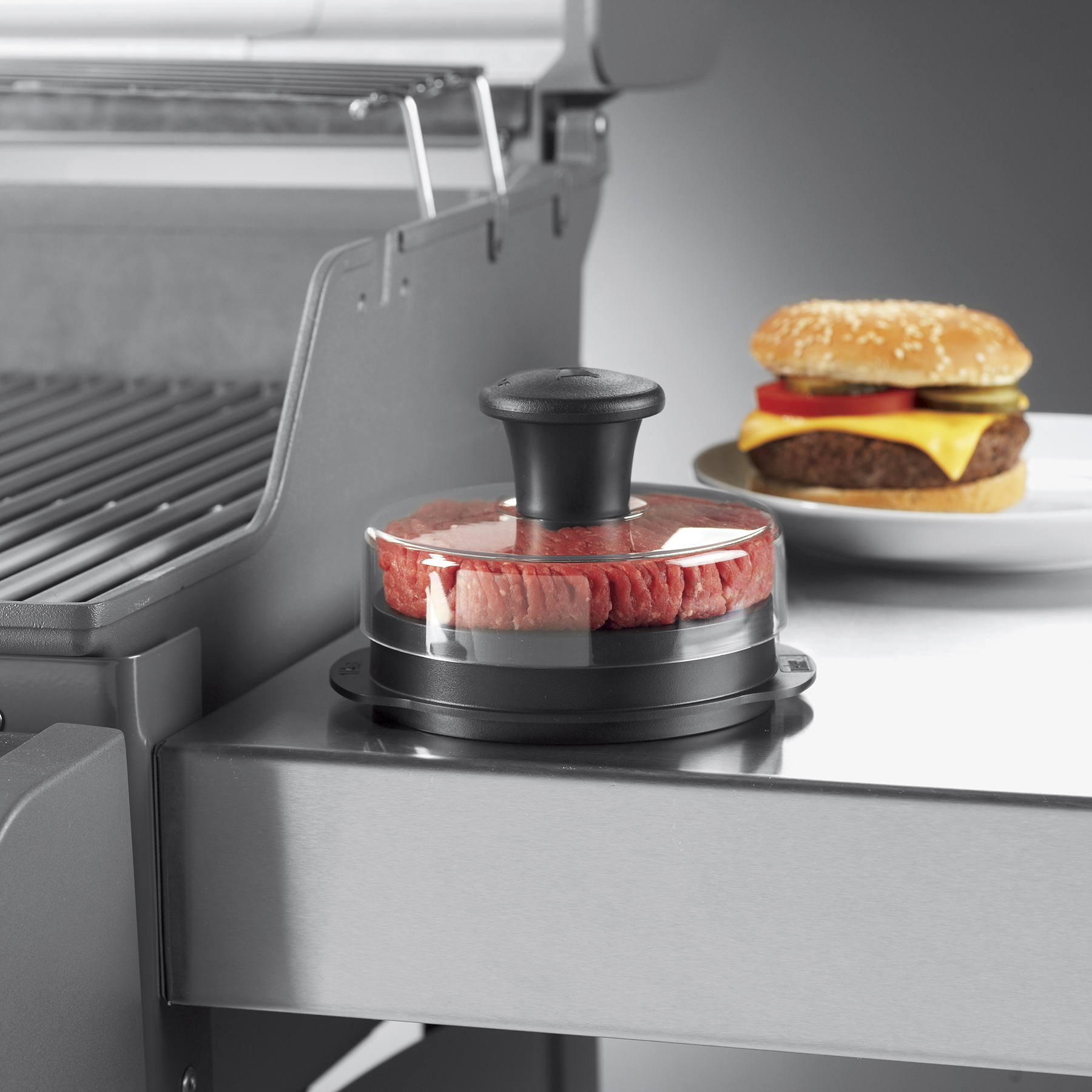 Weber shop hamburger press